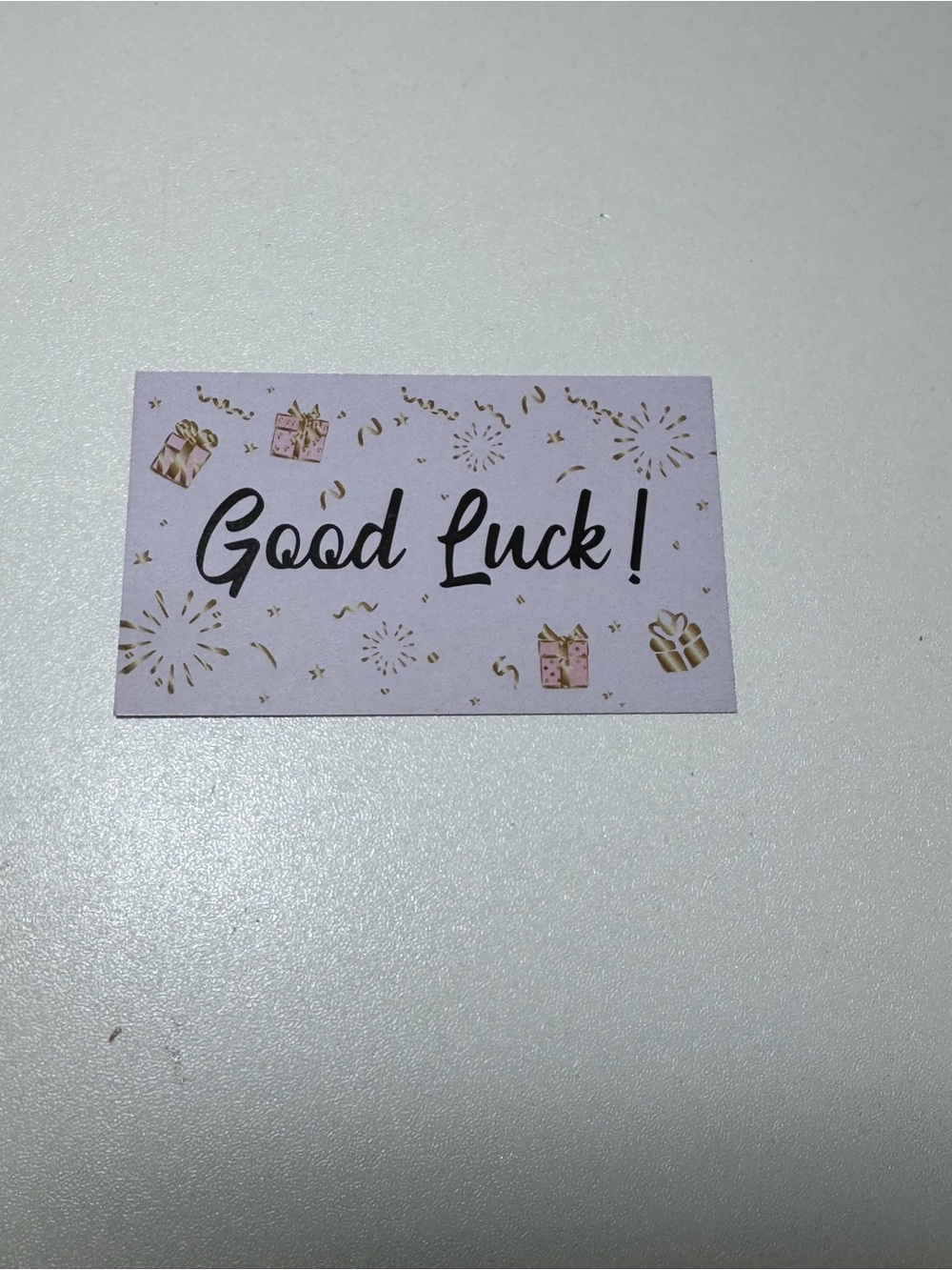 Give-a-way Entry Card “Good Luck!” 300 pieces